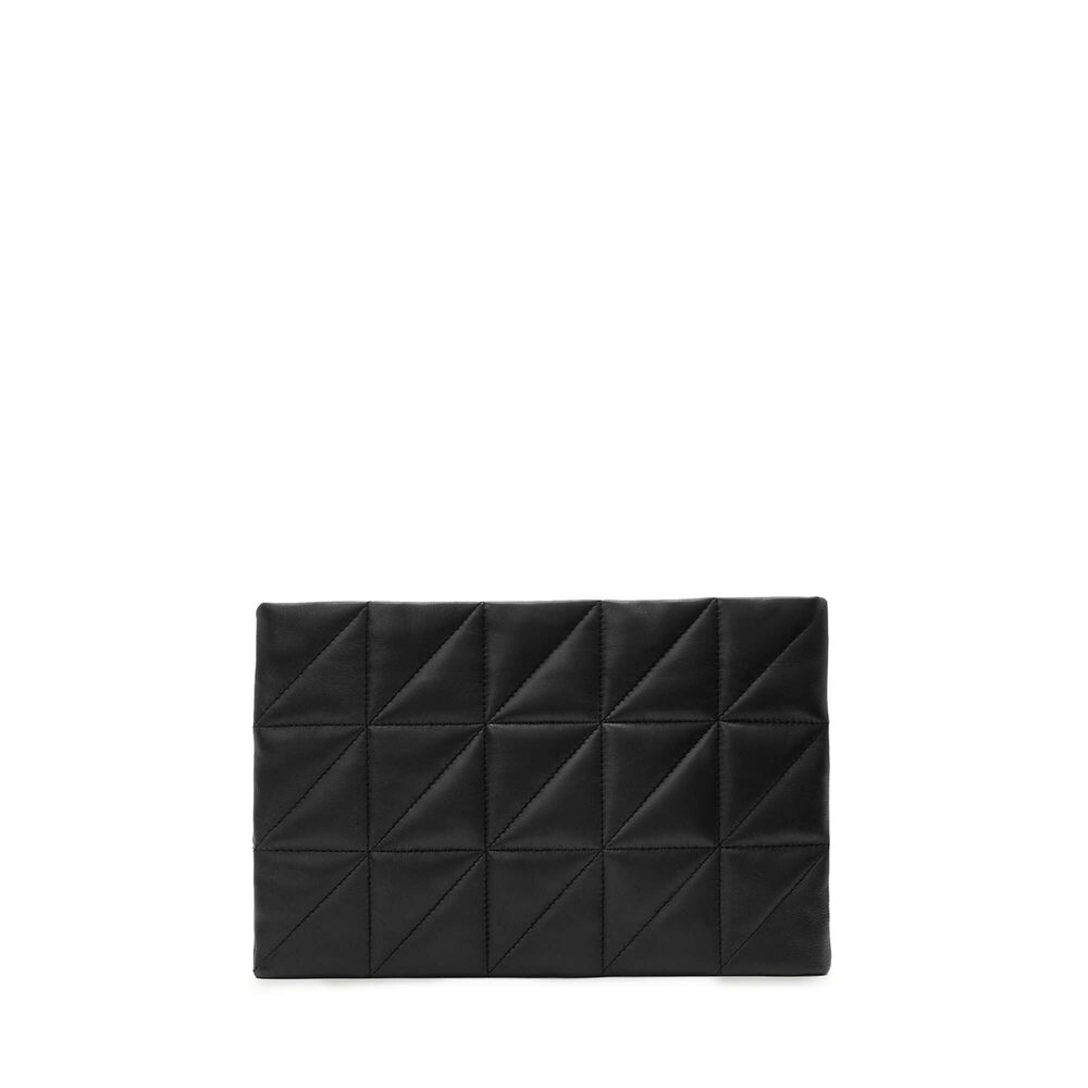3328 Bettina Quilt Clutch Black W214XD One Size